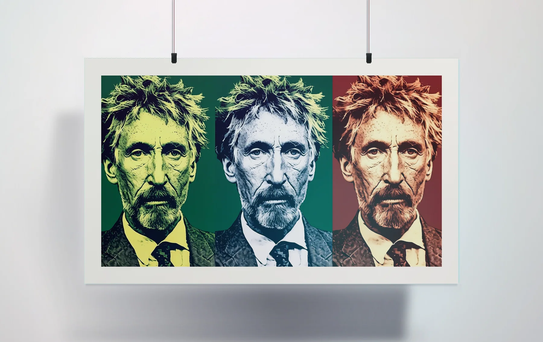 Artwork "Mcafee" Paper Print paper print preview created with ARTMOXY
