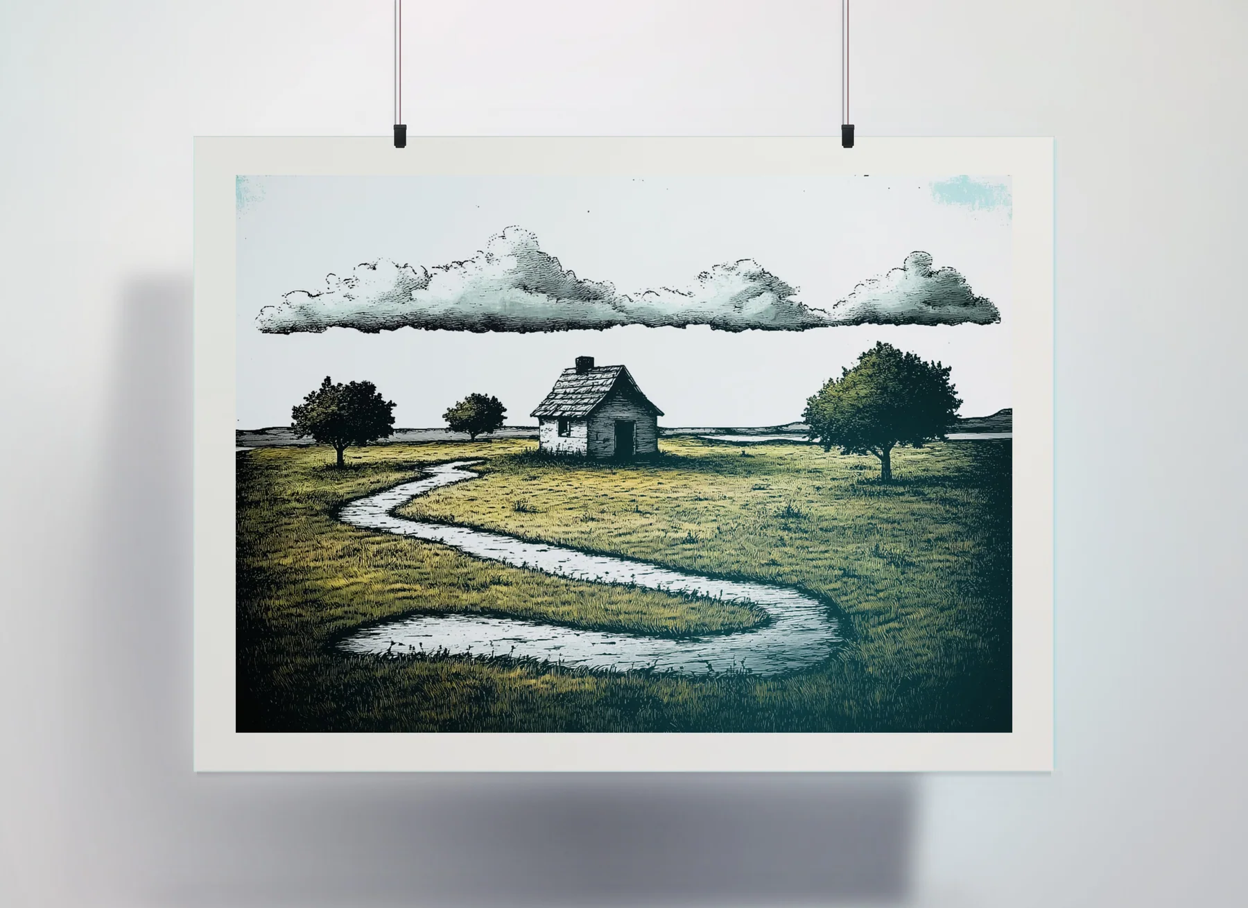 "As A Child" Paper Print paper print preview created with ARTMOXY