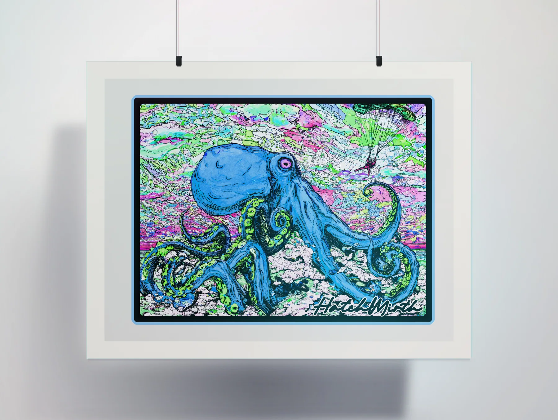 "Free Fall" Paper Print paper print preview created with ARTMOXY