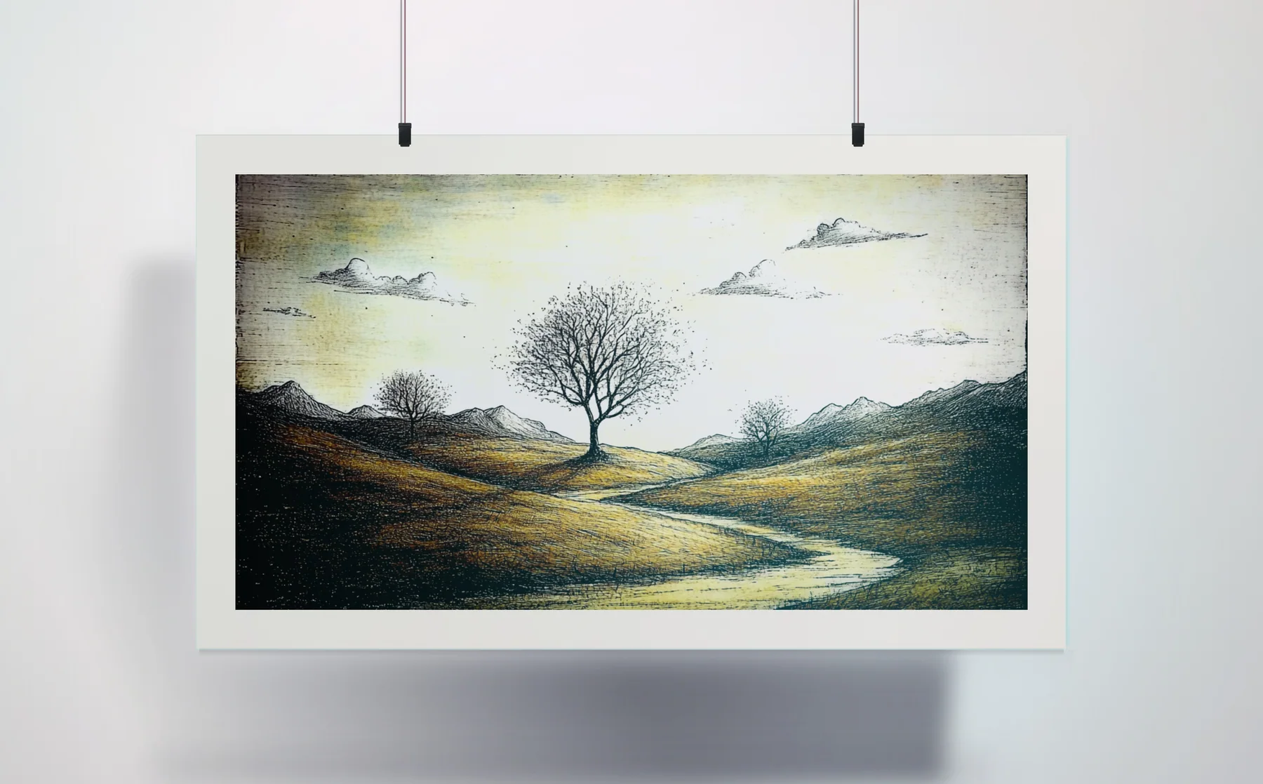 "High Country" Paper Print paper print preview created with ARTMOXY