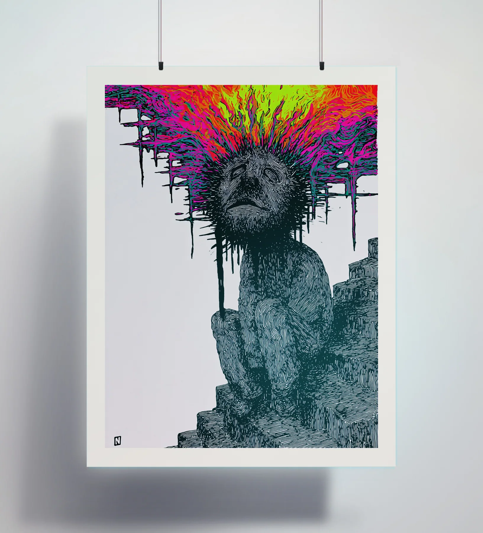 "Open Minded" Spot Image Paper Print paper print preview created with ARTMOXY