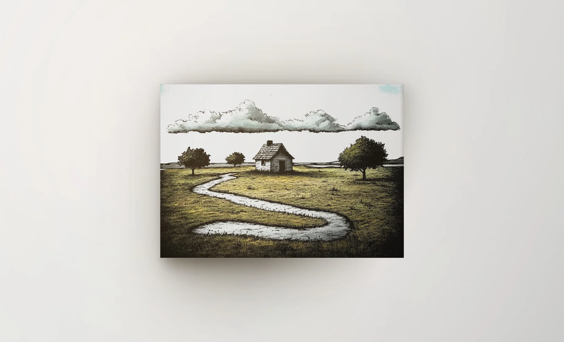 "As A Child" Canvas Mockup wrapped canvas preview created with ARTMOXY