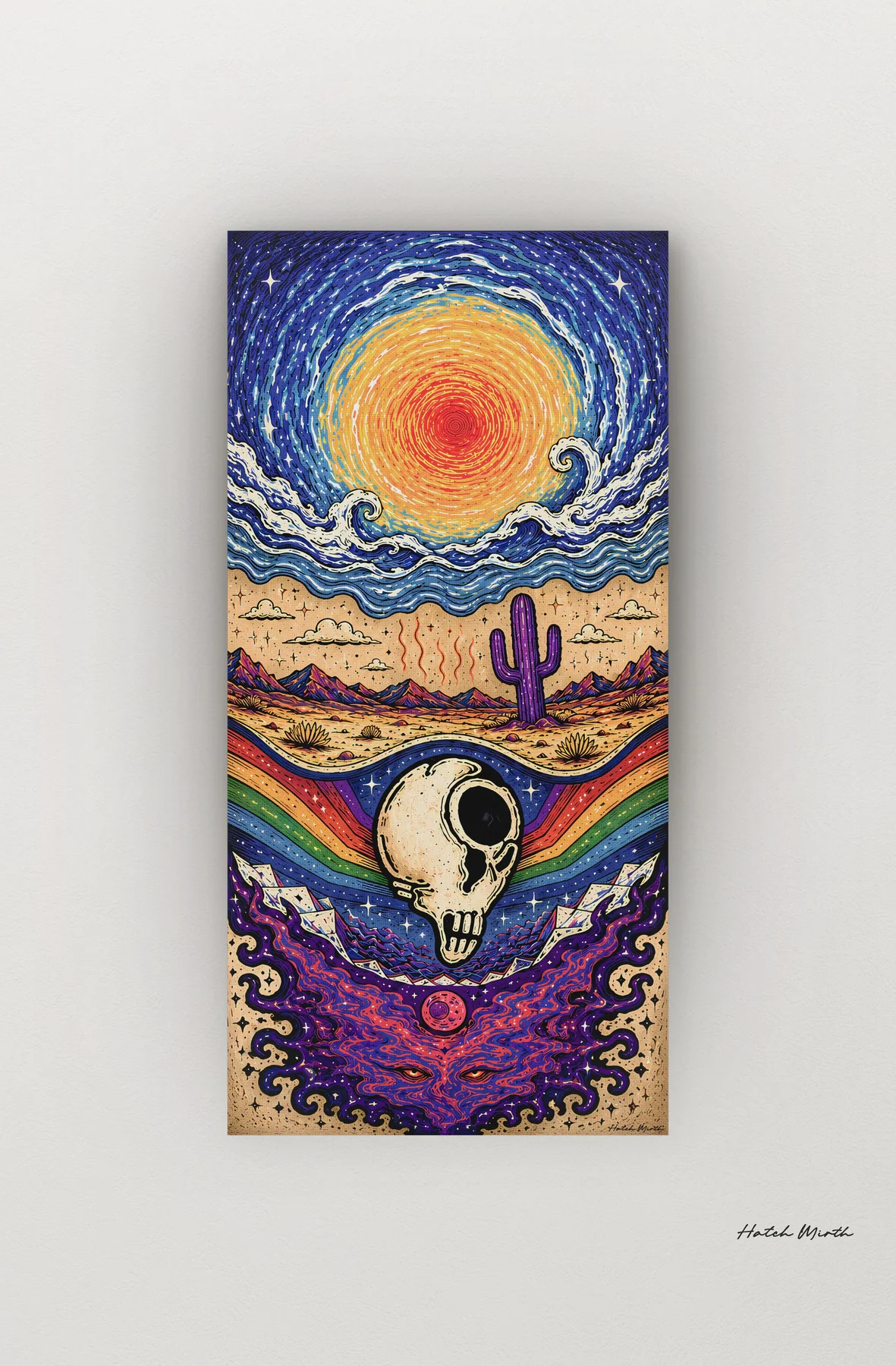 "Reborn" Artwork Wrapped wrapped canvas preview created with ARTMOXY