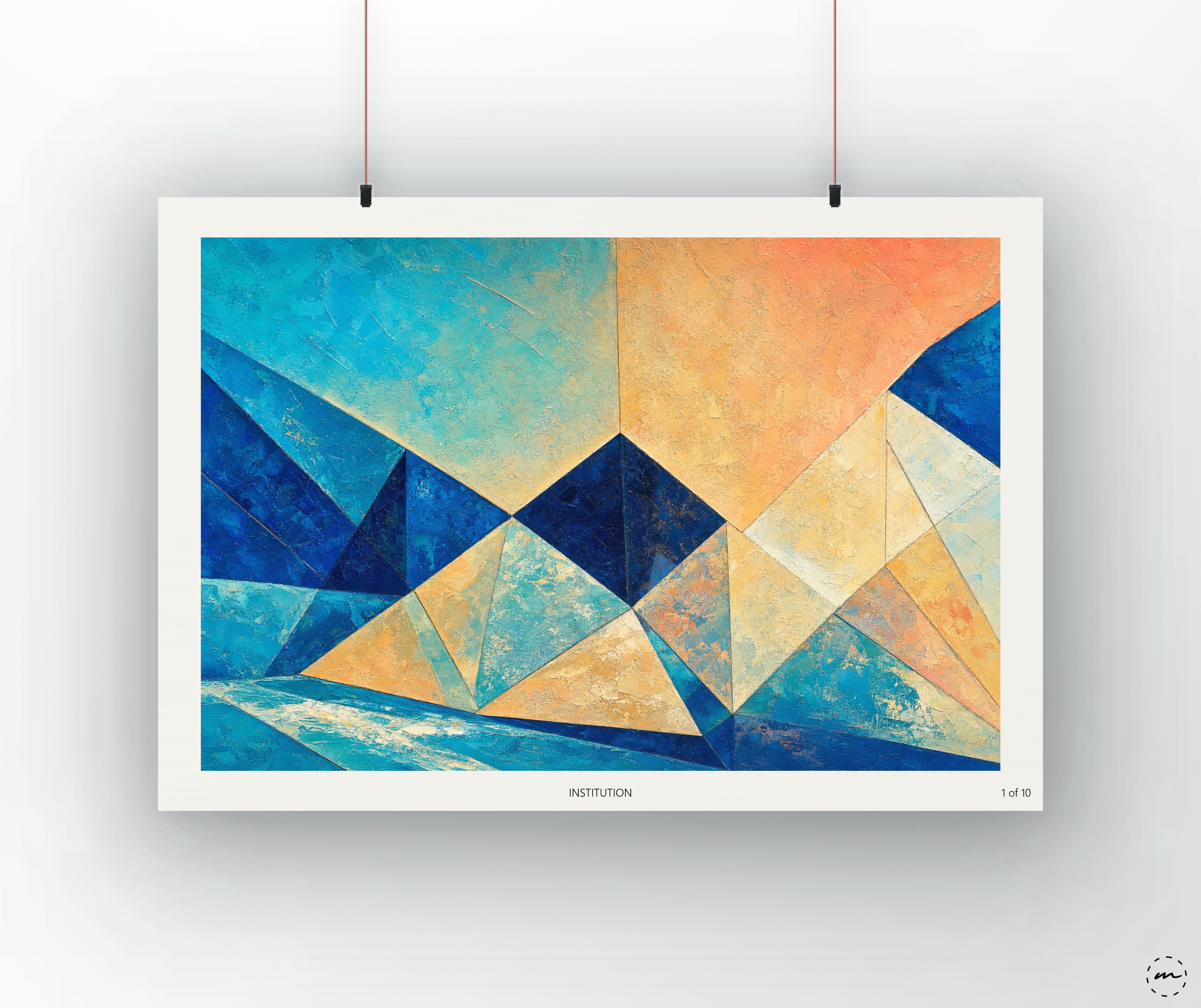 "Pillar" Print Mockup ai lifestyle preview created with ARTMOXY