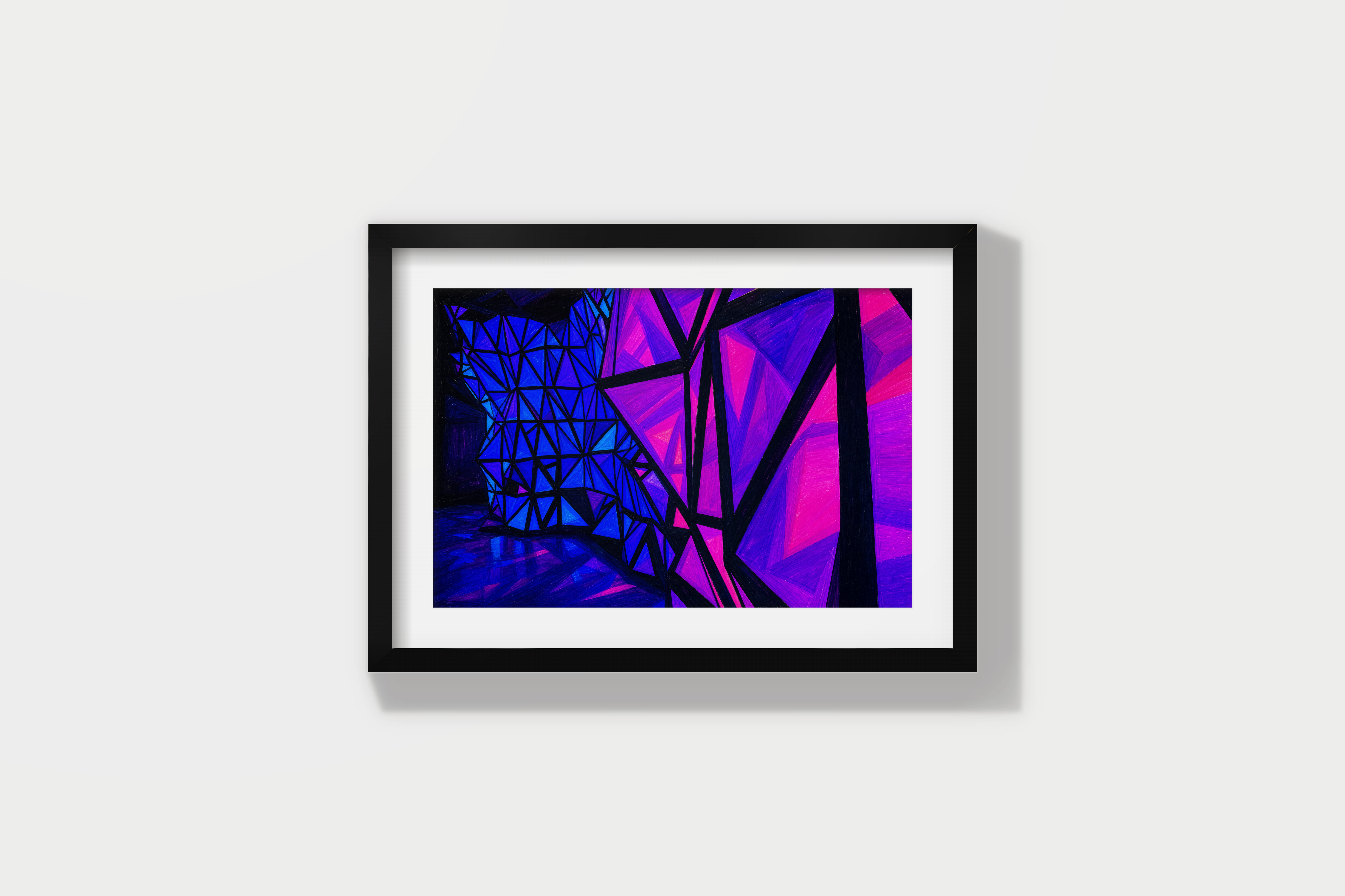 Area 15 Hallway framed mockup preview created with ARTMOXY